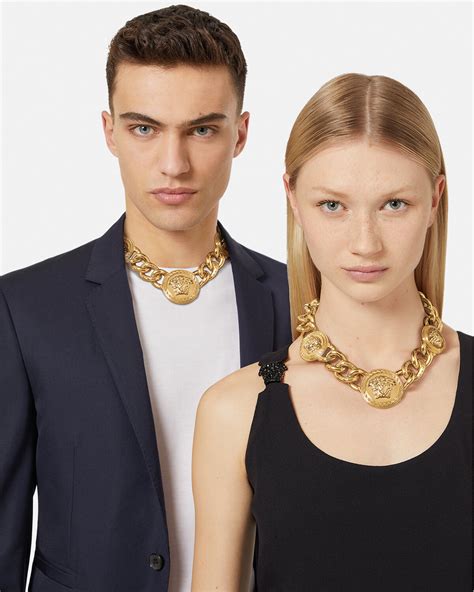 versace medusa necklace womens free shipping|versace medusa necklace men's.